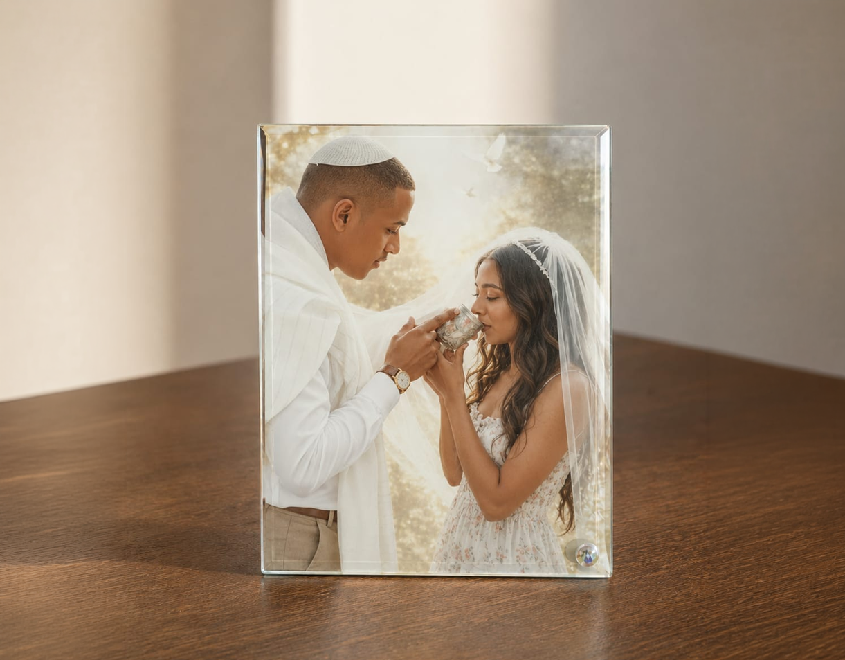 זכוכית מרחפת בעיצוב אישי - גודל 18X23 ס''מ – תמונה 7