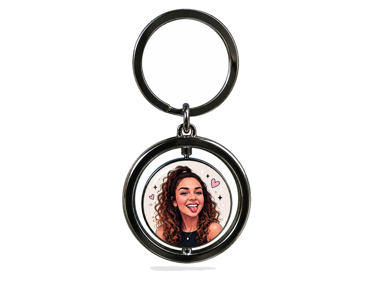 מחזיק מפתחות מתכתי מסתובב – תמונה 6