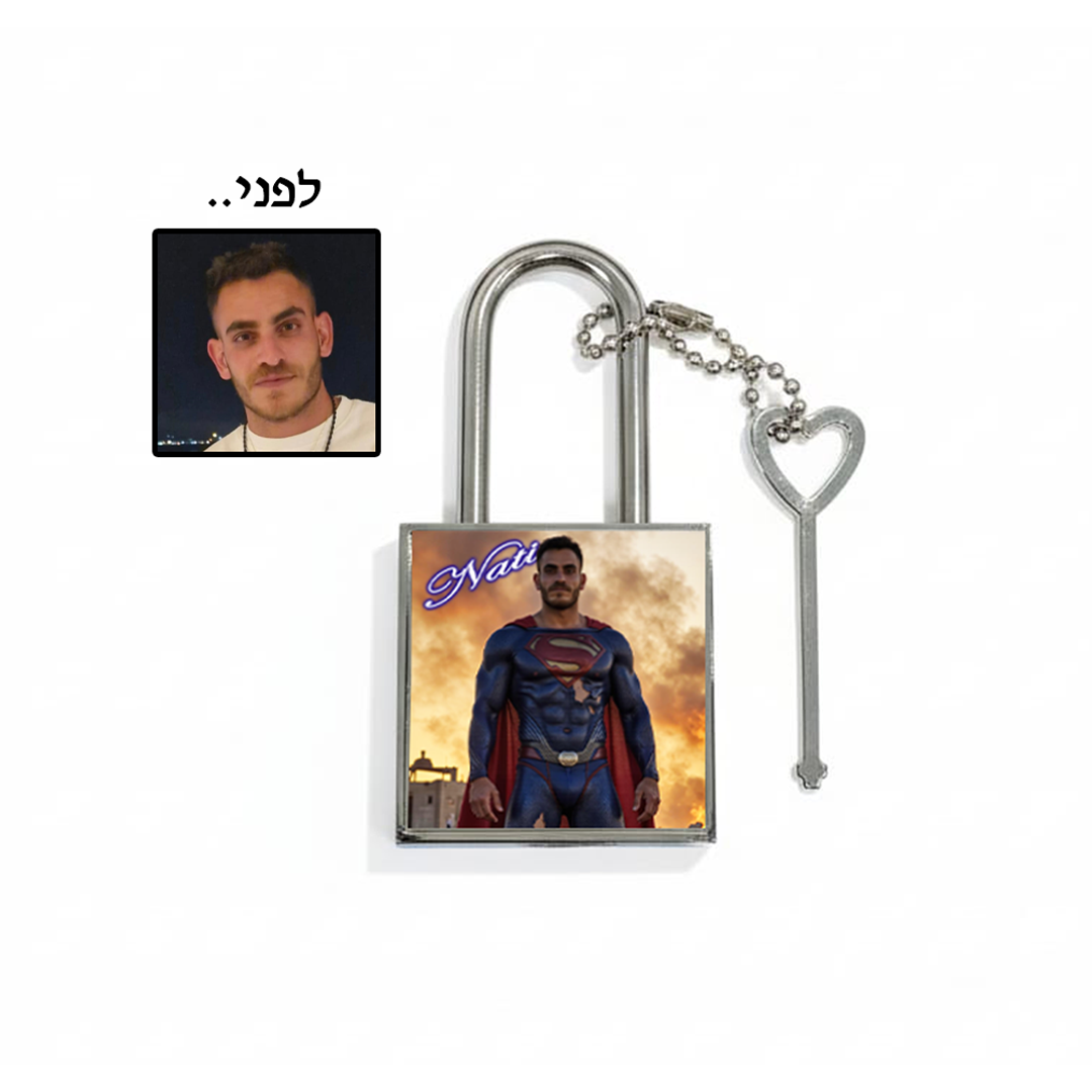 מארז "מוכנים להמראה" – כיסוי לדרכון, מנעול ותג למזוודה בהתאמה אישית – תמונה 4