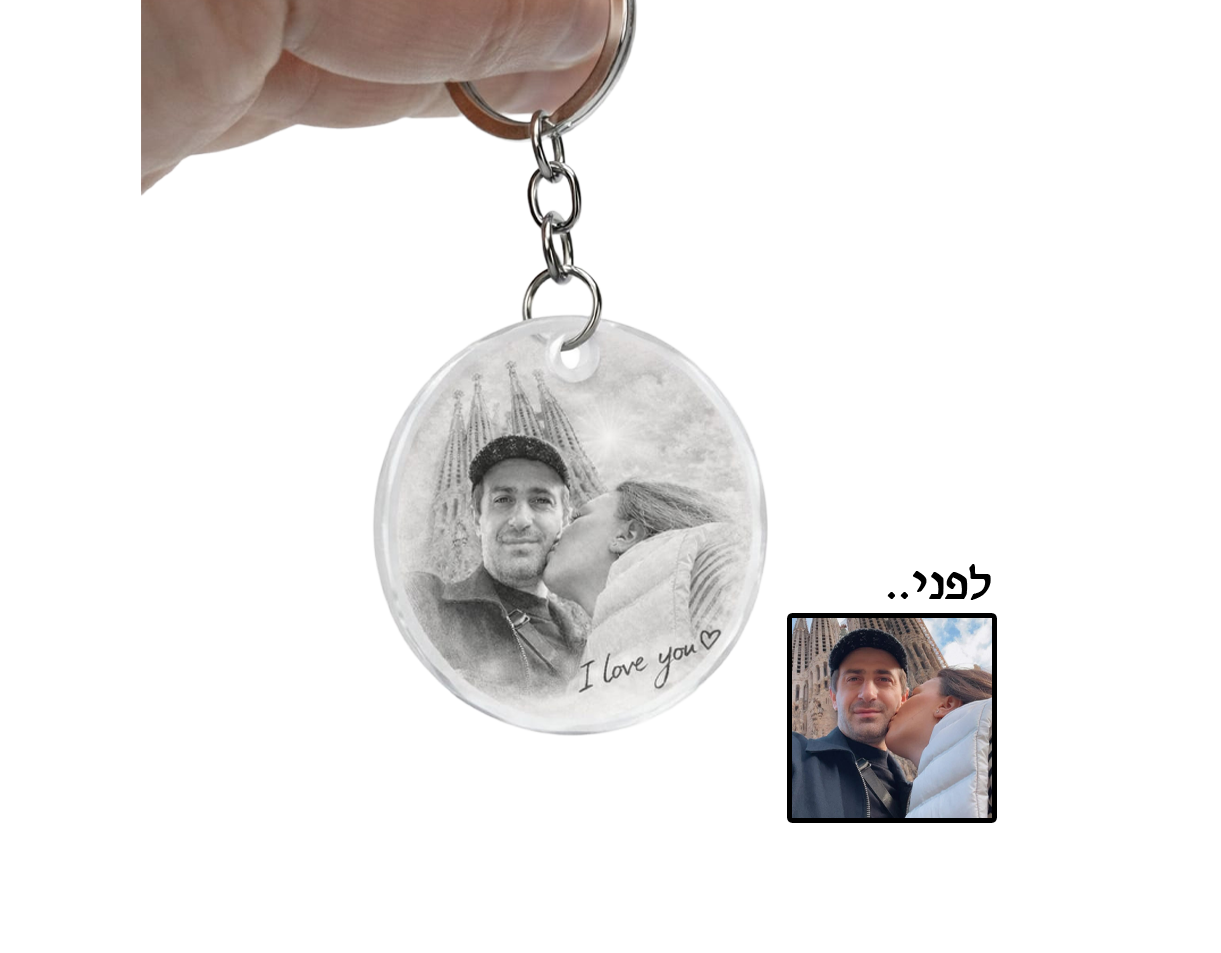 מחזיק מפתחות אקריל מעוצב – תמונה 4